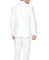 Mens Stylish White Knight Trim Fit Two Piece Suit Back