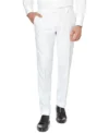 Mens Stylish White Knight Trim Fit Two Piece Suit Trouser