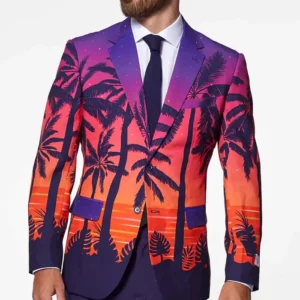 Mens Suave Sunset Stylish 2 Piece Suit