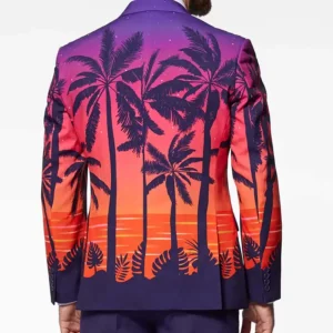 Mens Suave Sunset Stylish 2 Piece Suit Back
