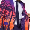 Mens Suave Sunset Stylish 2 Piece Suit Closure