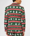 Mens Suits Green Festive Green 2 Piece Suit Back