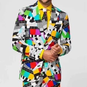 Mens Testival Colorful Printed Suit