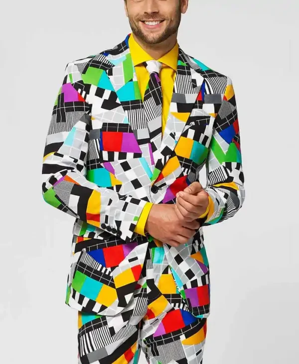 Mens Testival Colorful Printed Suit