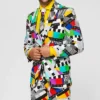 Mens Testival Colorful Printed Suit Side
