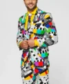 Mens Testival Colorful Printed Suit Side