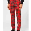 Mens The Lumberjack Red 2 Piece Suit Trouser