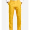 Mens Trendy Elf™ Printed Green And Yellow Suit Yellow