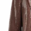 Mens Trendy Sequin Brown Stylish Suit Sleeves