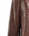 Mens Trendy Sequin Brown Stylish Suit Sleeves