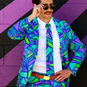 Mens Trendy The Le Tootski Neon Rave Suit