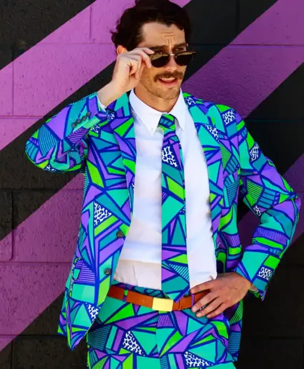 Mens Trendy The Le Tootski Neon Rave Suit
