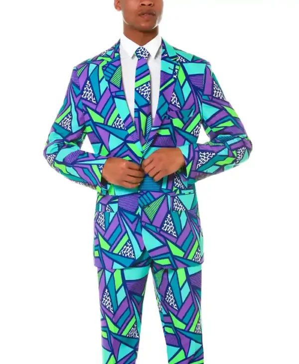 Mens Trendy The Le Tootski Neon Rave Suit Main