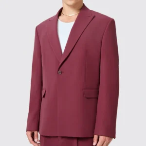 Mens Viggo Lavoir Oversized Burgundy Suit