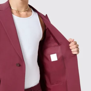 Mens Viggo Lavoir Oversized Burgundy Suit Closure