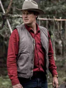 Michael Dorman Joe Pickett Brown Cotton Vest