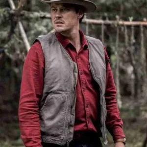 Michael Dorman Joe Pickett Brown Cotton Vest