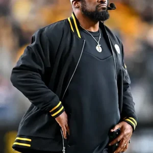 Mike Tomlin Black Steelers Jacket