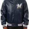 Milwaukee Brewers Leather Jacket
