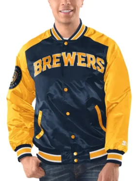 Milwaukee Brewers Satin Jacket