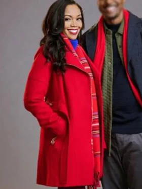 Mishael Morgan Christmas With A Kiss Red Jacket