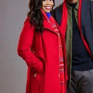 Mishael Morgan Christmas With A Kiss Red Jacket