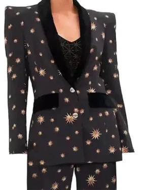 Molly Shannon Only Murders In The Building S04 Star Print Blazer shoot front
