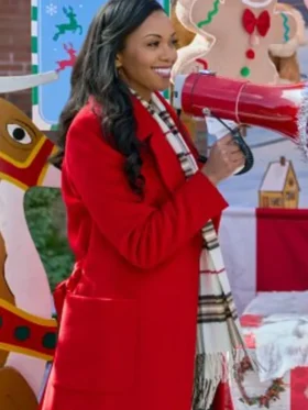 Mona Christmas with a Kiss Red Coat For Sale