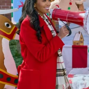 Mona Christmas with a Kiss Red Coat For Sale