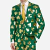 Mr. Clover Clover 2 Piece Shiny Suit