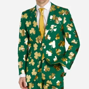 Mr. Clover Clover 2 Piece Shiny Suit