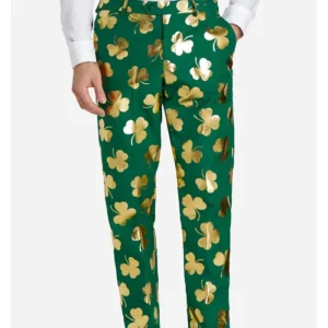 Mr. Clover Clover 2 Piece Shiny Suit Trouser