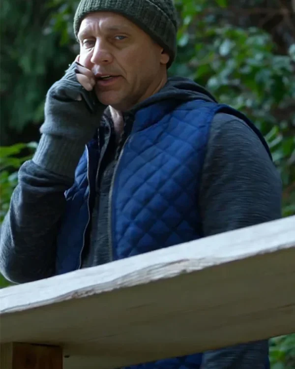 Murder In A Small Town Gordon Murphy Blue Quilted Vest
