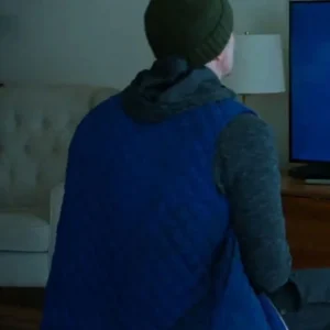 Murder In A Small Town Gordon Murphy Blue Quilted Vest For Sale