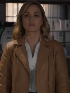 NCIS Sydney Tuuli Narkle Brown Leather Jacket