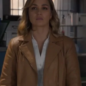 NCIS Sydney Tuuli Narkle Brown Leather Jacket