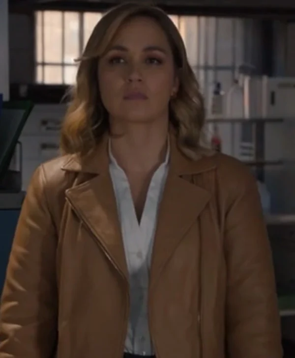 NCIS Sydney Tuuli Narkle Brown Leather Jacket
