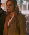 NCIS Sydney Tuuli Narkle Brown Leather Jacket Side