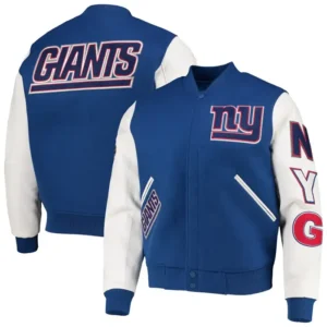 NY Giants Pro Standard Logo Varsity Jacket