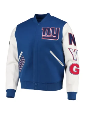 NY Giants Pro Standard Logo Varsity Jacket Main