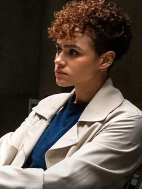 Nathalie Emmanuel The Killer White Trench Coat