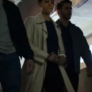 Nathalie Emmanuel The Killer White Trench Coat For Sale