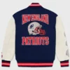 New England Patriots Letterman Jacket Back