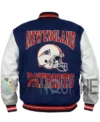 New England Patriots Letterman Varsity Jacket back