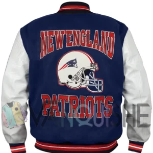 New England Patriots Letterman Varsity Jacket back
