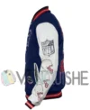 New England Patriots Letterman Varsity Jacket left