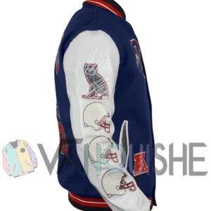 New England Patriots Letterman Varsity Jacket right