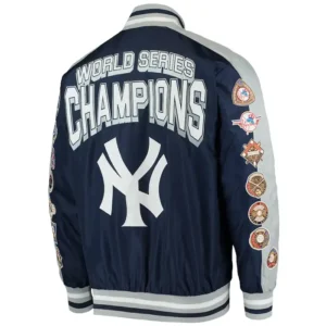 New York Yankees Navy Dynasty Commemorative Jacket Back