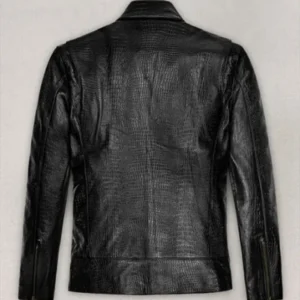 Neymar j.r Black Leather Jacket