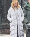 Nicole Kidman Babygirl White Puffer Coat For Sale